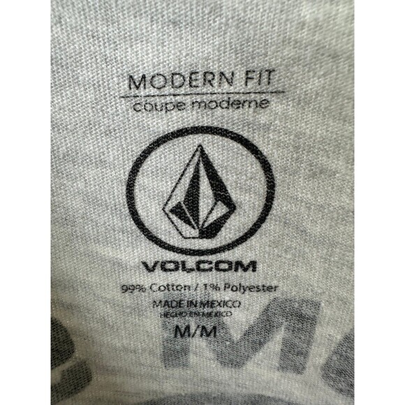 Volcom Men's Modern Fit True To This Heather Gray Cotton Blend T-Shirt M - Picture 6 of 6